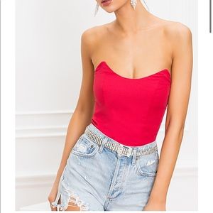 Stevie sweetheart superdown bustier bodysuit